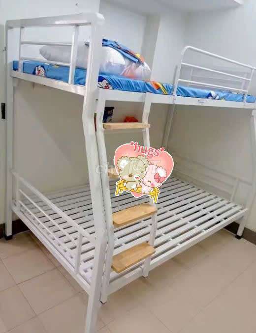 Giường tầng Kim loại Trắng 1m2x2m. Mua bán Giường, chăn ga gối nệm tại Thành phố Thủ Đức Tp Hồ Chí Minh được đăng bởi Thanh Tam hình 1