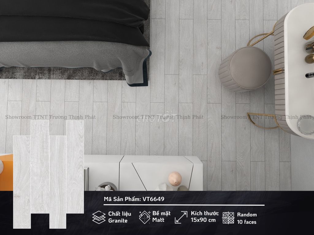 Gạch Viglacera 15x90cm Granite Matt Carving. Mua bán Nội thất, đồ gia dụng khác tại Quận Bình Thuỷ Cần Thơ được đăng bởi Showroom Trường Thịnh Phát hình 1