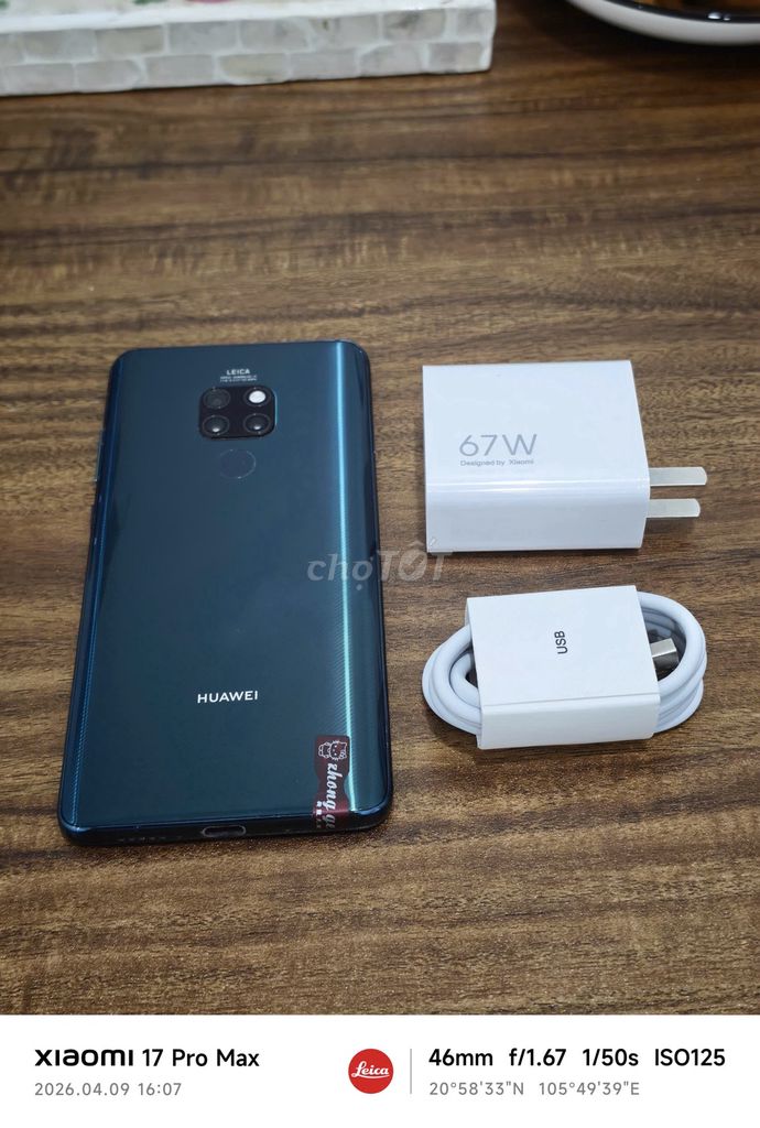 Huawei Mate 20 6/128 Xanh sạc cáp có ship COD. Mua bán Điện thoại tại Quận Hoàng Mai Hà Nội được đăng bởi Trần Ngọc Hiếu hình 1