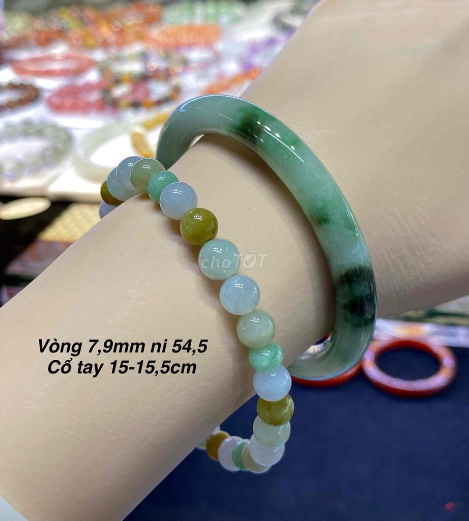 Vòng Ngọc Cẩm Thạch ni trên ảnh. Mua bán Phụ kiện thời trang khác tại Quận 5 Tp Hồ Chí Minh được đăng bởi Đá Phong Thuỷ Quận 5 hình 1