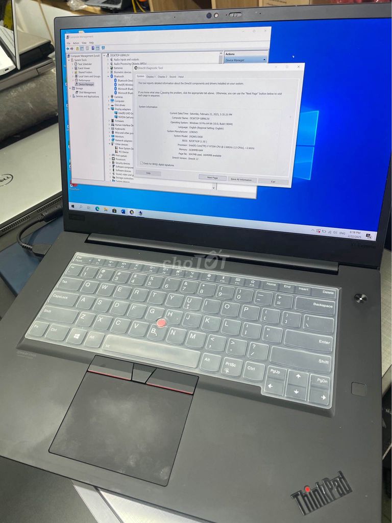 Thinkpad X1 Extreme Gen 2 i7 4k