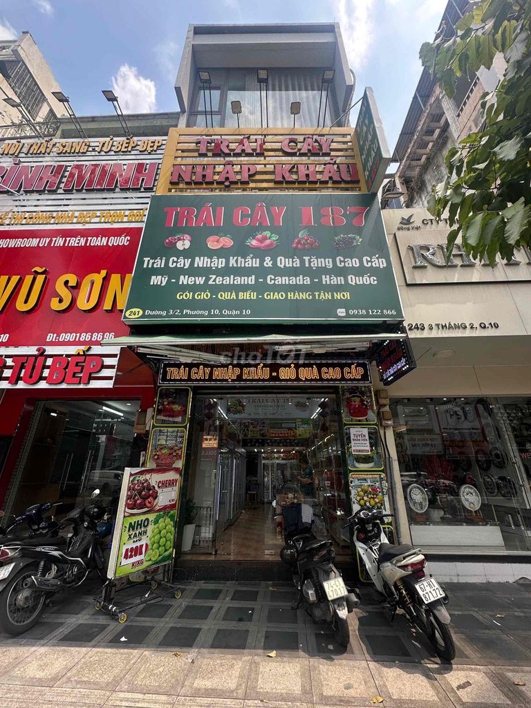 Cho thuê nhà MT 241 Ba Tháng Hai P Vườn Lài Q10.