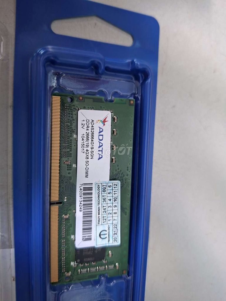 RAM ADATA DDR4 4GB 2666MHz. Mua bán Linh kiện (RAM, Card...) tại Thành phố Thuận An Bình Dương được đăng bởi Tin Học Hai Bốn Bảy hình 1