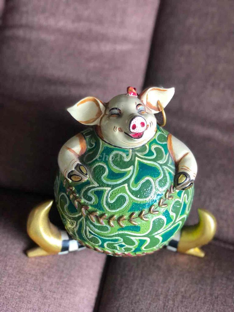 Tượng trang trí Heo Gốm sứ. Mua bán Đồ sưu tầm, đồ cổ tại Quận Ba Đình Hà Nội được đăng bởi Hằng Trần hình 1