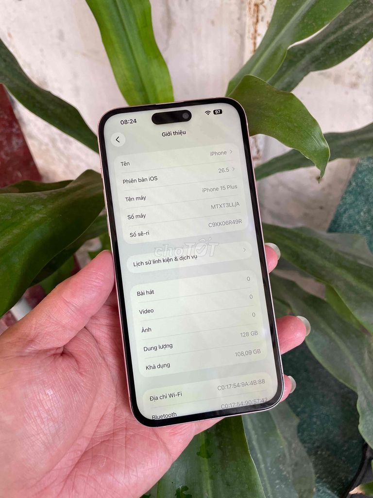 Apple iPhone 15 Plus 128GB Hồng Đã thay màn, pin,. Mua bán Điện thoại tại Thành phố Biên Hòa Đồng Nai được đăng bởi Thạch Lê hình 1