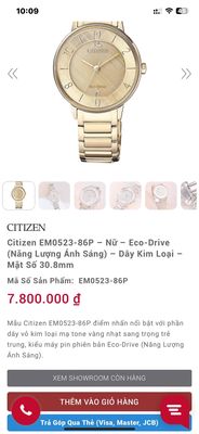 đồng hồ citizen nữ