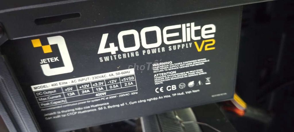 Nguồn máy tính Jetek 400 Elite V2. Mua bán Linh kiện (RAM, Card...) tại Huyện Bàu Bàng Bình Dương được đăng bởi hoàn vũ lê hình 1