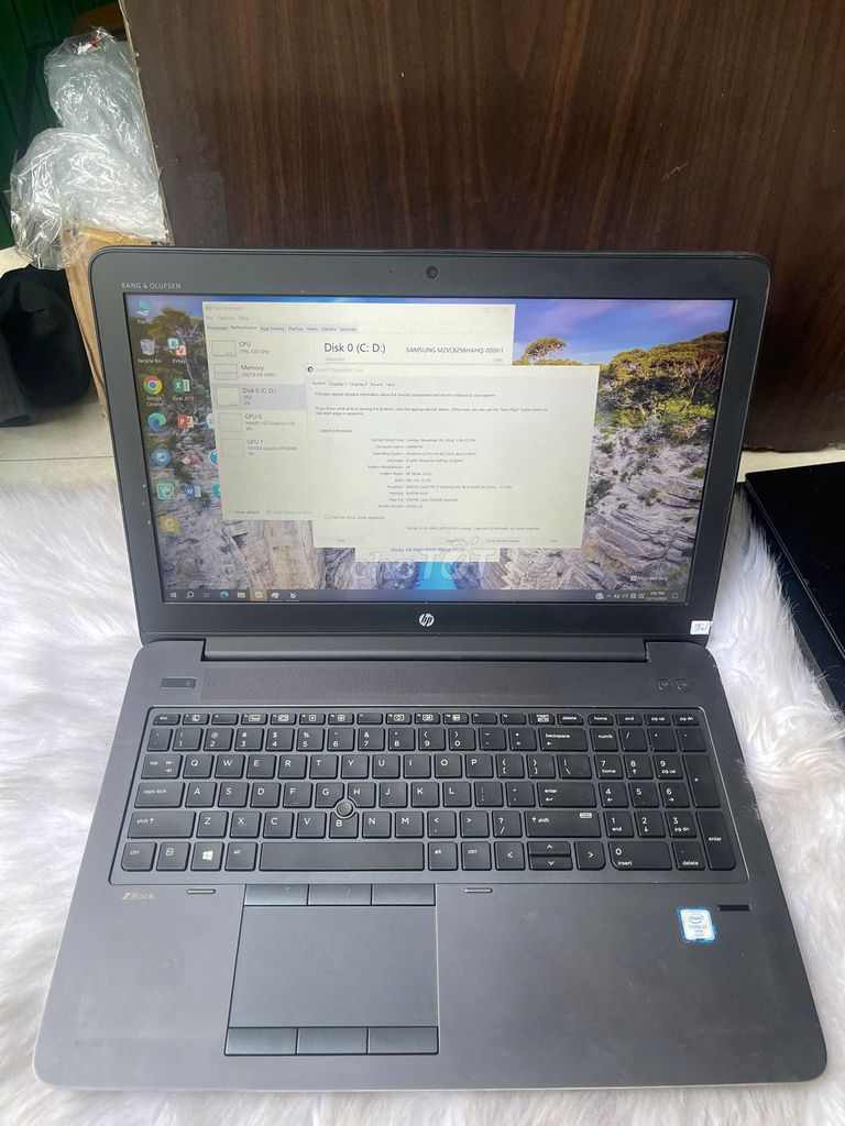 HP ZBOOK 15 G3/ i7-6820HQ/ 8GB/QUADRO M1000M/256GB