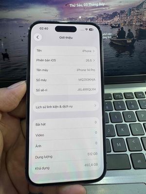 Apple iPhone 14 Pro 512GB Tím 98.5%