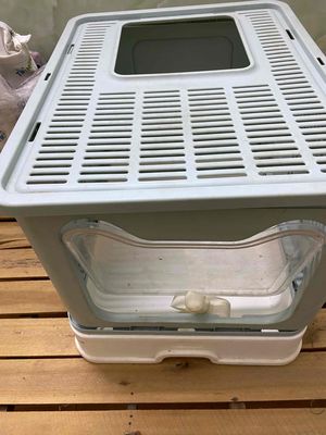 Nhà vệ sinh mèo nhựa Xanh nhạt Gấp gọn