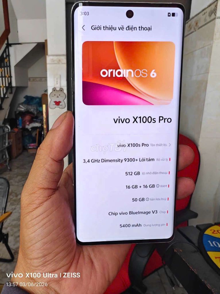 Vivo X100S Pro 512GB Trắng. Mua bán Điện thoại tại Quận 10 Tp Hồ Chí Minh được đăng bởi BĐS TMT hình 1