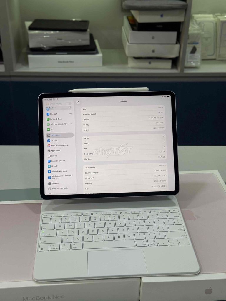 Apple iPad Air M4 13 inch 5G kèm Phím Keyboard 99%. Mua bán Máy tính bảng tại Thành phố Thủ Đức Tp Hồ Chí Minh được đăng bởi Quốc Anh Store hình 1