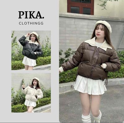 Áo phao da nữ cổ len. Mua bán Quần áo tại Quận Liên Chiểu Đà Nẵng được đăng bởi Bơ