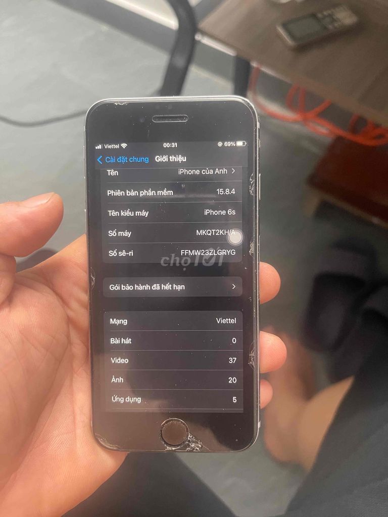 ip6 chưa sửa chưa vỡ cường lực thôi máy dùng ổn. Mua bán Điện thoại tại Thành phố Thái Bình Thái Bình được đăng bởi Anh Việt Nguyễn hình 1