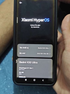 Xiaomi Redmi K50 Ultra 256GB Đen