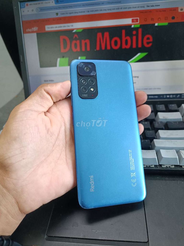 XIAOMI REDMI NOTE 11 4GB.128GB PIN 5000 SNAP 680. Mua bán Điện thoại tại Quận Bình Thạnh Tp Hồ Chí Minh được đăng bởi Dân Mobile hình 1