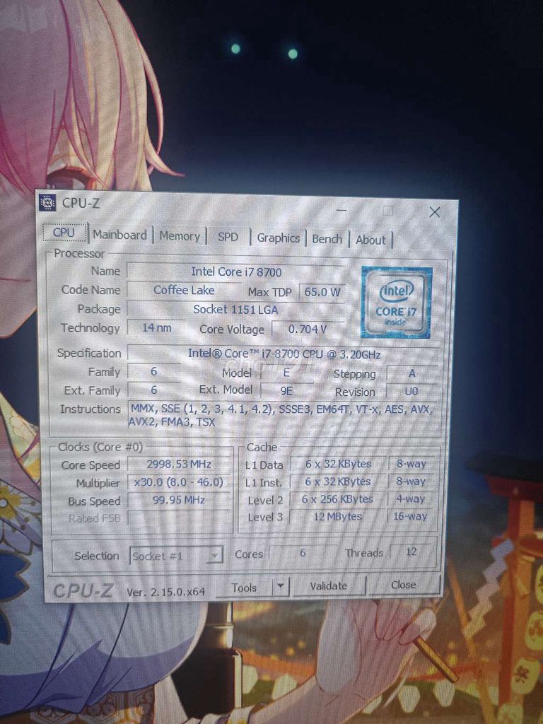 PC i7-8700 16gb DDR4 1660Ti