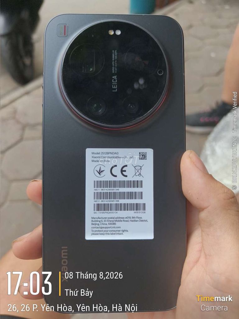 Xiaomi 17 Ultra 16GB/512GB Likenew. Mua bán Điện thoại tại Quận Cầu Giấy Hà Nội được đăng bởi Vũ Cường hình 1