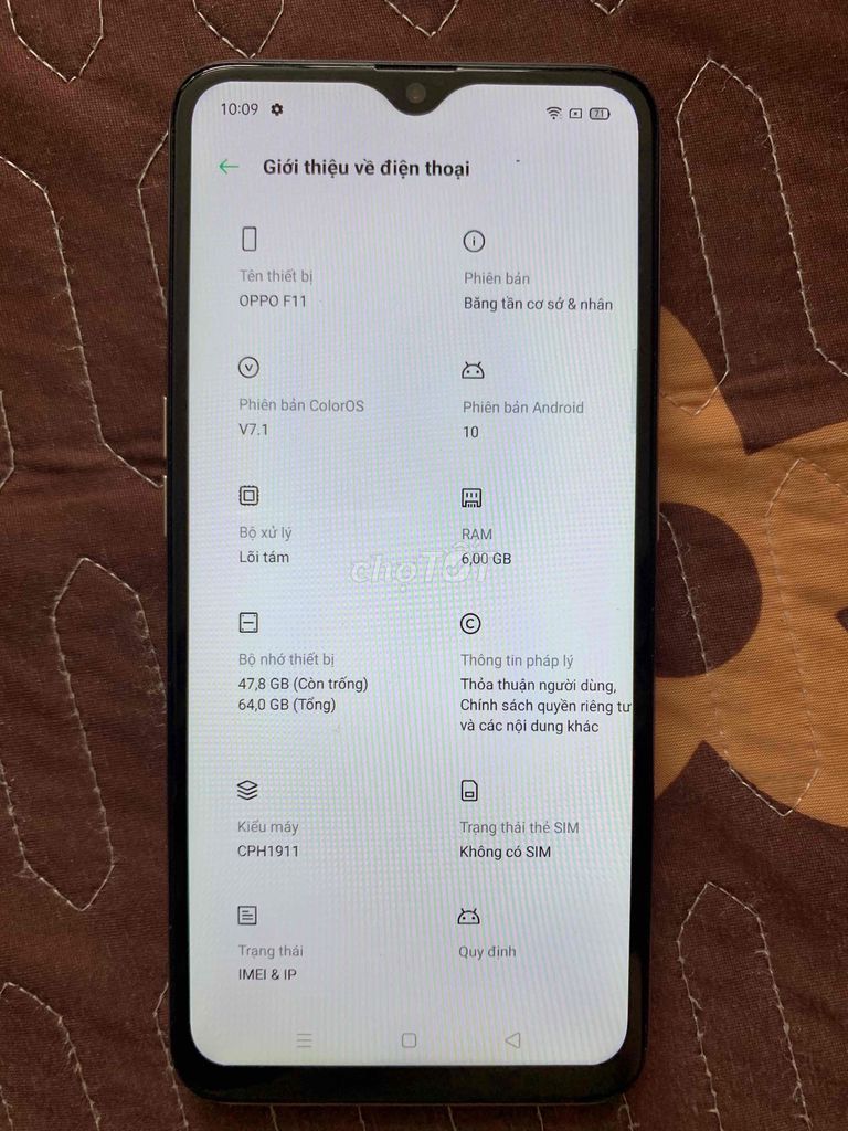 Bán Oppo F11 bản VN 6/64 màu trắng đẹp