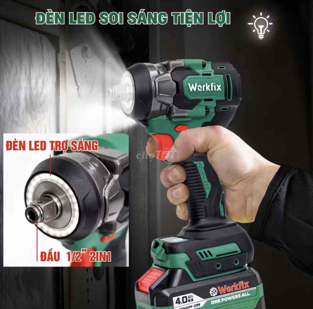 Máy siết bu lông Werkfix, vít hukan. Mua bán Đồ chuyên dụng, Giống nuôi trồng tại Huyện Thanh Trì Hà Nội được đăng bởi Nhất Đinh Đinh hình 1