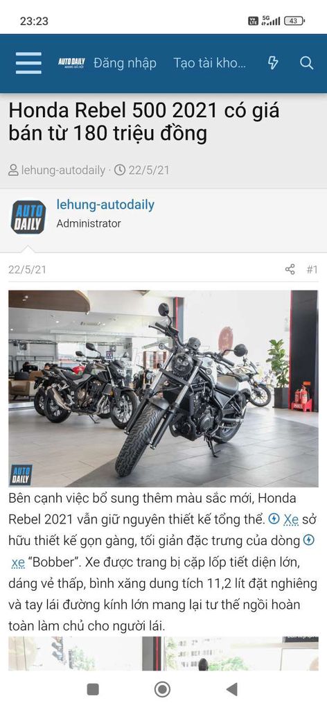 🥰Tphcm Rebel500abs 2021 bssg Đèn Led siêuđẹp😍💵. Mua bán Xe máy tại Quận 10 Tp Hồ Chí Minh được đăng bởi Hoàng Phúc  hình 5