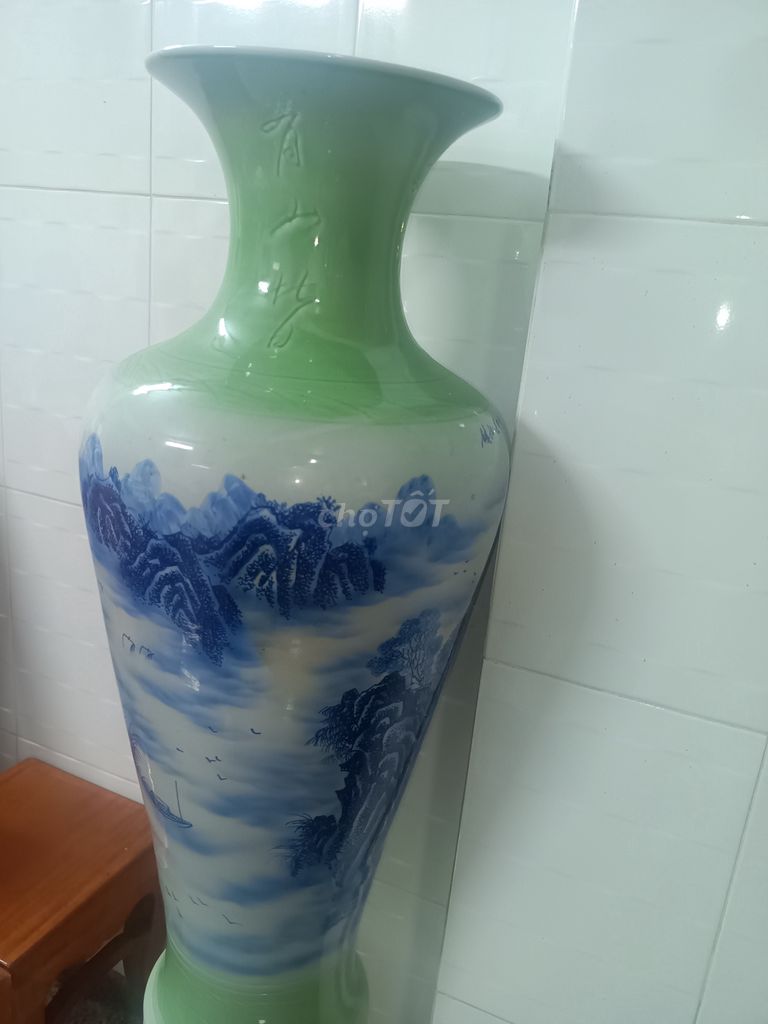 Lộc bình Sứ Xanh lá Trắng Xanh dương. Mua bán Cây cảnh, đồ trang trí tại Thành phố Phan Thiết Bình Thuận được đăng bởi Duy Linh hình 1
