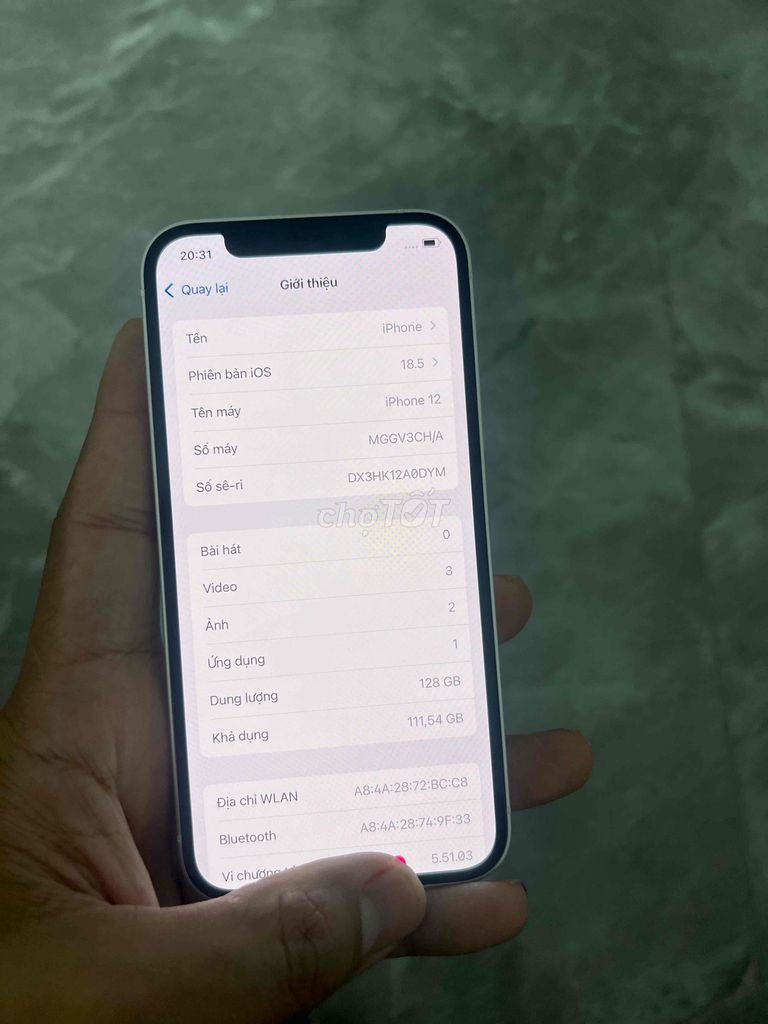 Iphone 12 128gb zin đẹp full cn pin cao. Mua bán Điện thoại tại Huyện Kim Sơn Ninh Bình được đăng bởi Keng  hình 1
