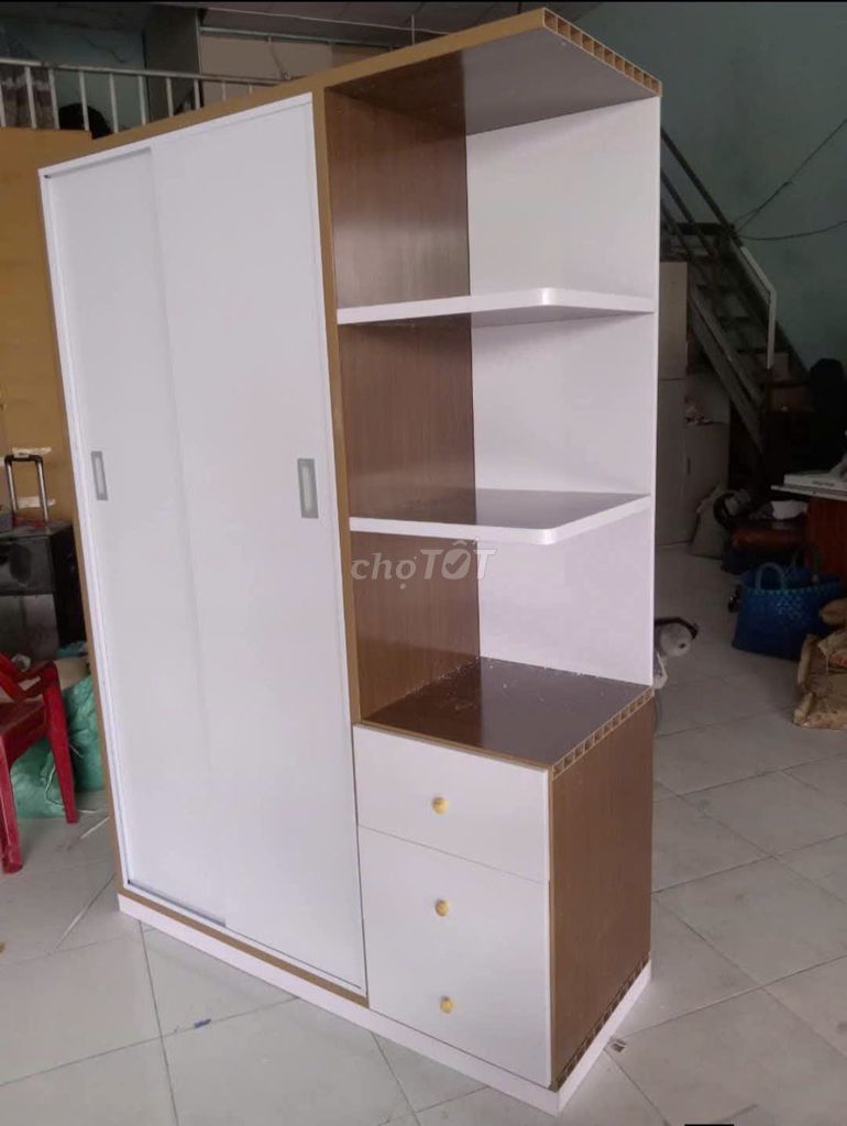 Tủ lùa 2 cánh 1 kệ Nhựa Đài Loan 1m25x1m8x45cm. Mua bán Tủ, kệ gia đình tại Quận Bình Thạnh Tp Hồ Chí Minh được đăng bởi Phương hoa hình 1