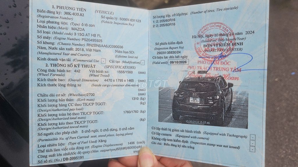 Mazda 3 2018 1.5 AT Hatchback 80000 km. Mua bán Ô tô tại Quận Thanh Xuân Hà Nội được đăng bởi Thảo Bùi Xuân hình 15