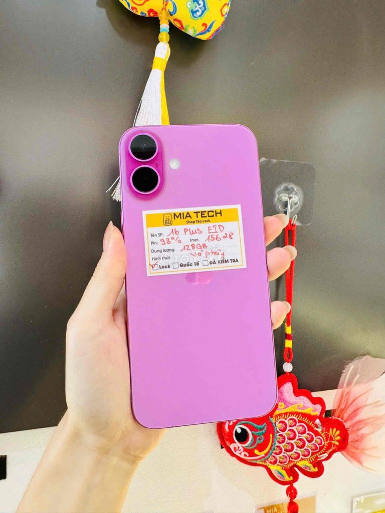 iPhone 16 Plus Lock 128GB Tím 93%. Mua bán Điện thoại tại Quận Ba Đình Hà Nội được đăng bởi Huy Trần hình 1