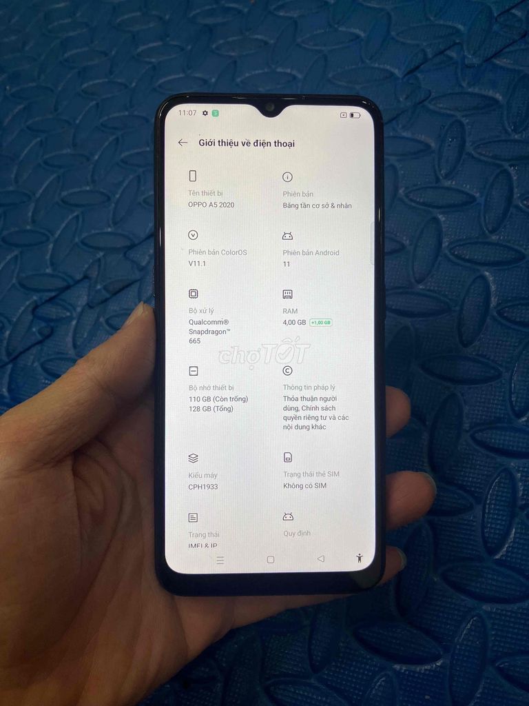 Bán Oppo A5 bản ram4/128 pin 5000 zin cũ. Mua bán Điện thoại tại Quận Hà Đông Hà Nội được đăng bởi Mạnh Mobile hình 1