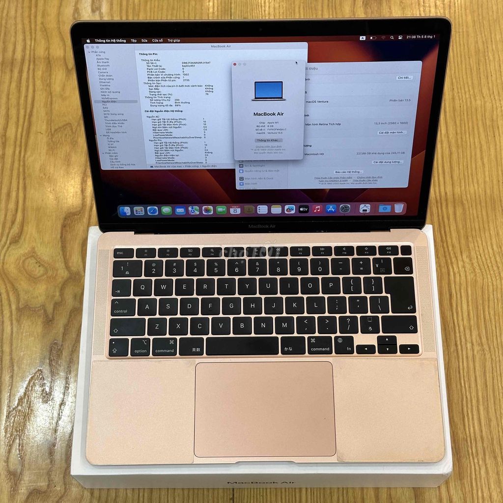 Apple Macbook Air M1 8GB/256GB. Mua bán Laptop tại Quận Cầu Giấy Hà Nội được đăng bởi Mạnh Cường hình 1