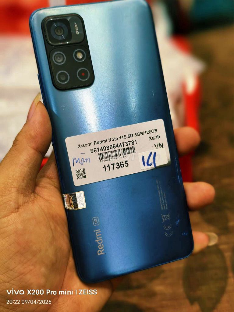 Xiaomi Redmi Note 11S 5G 128GB Xanh. Mua bán Điện thoại tại Quận Tân Bình Tp Hồ Chí Minh được đăng bởi Táo Bán Lổ hình 1