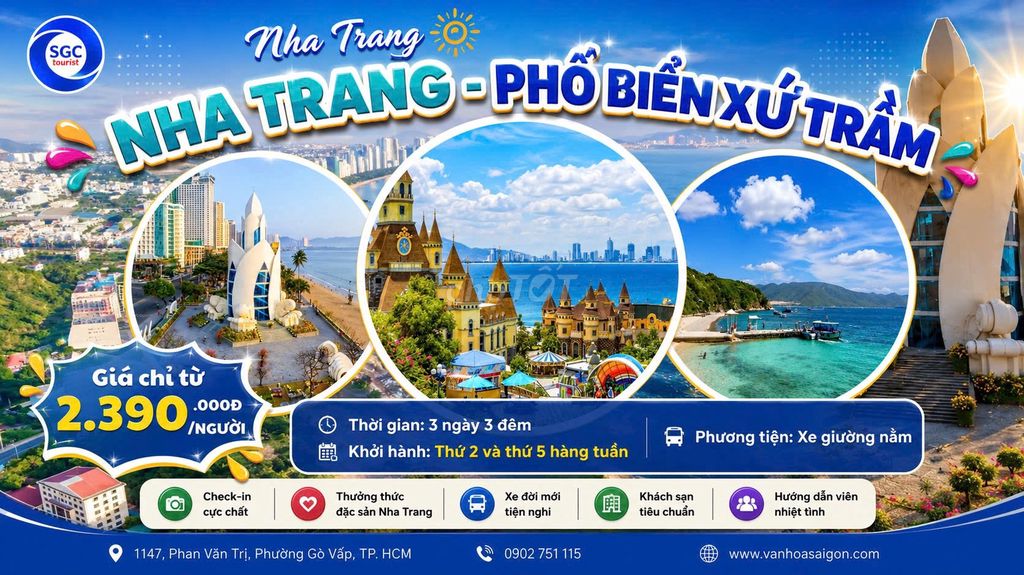 Dịch vụ du lịch Nha Trang - Phan Rang. Du lịch tại Quận Gò Vấp Tp Hồ Chí Minh được đăng bởi NGỌC TRÂN hình 1