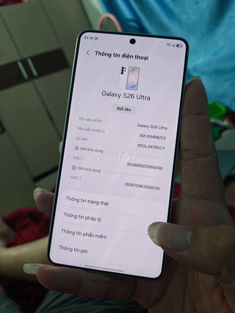 Samsung Galaxy S26 Ultra 256GB Bạc. Mua bán Điện thoại tại Quận Kiến An Hải Phòng được đăng bởi Mờ Rờ Khánh hình 1