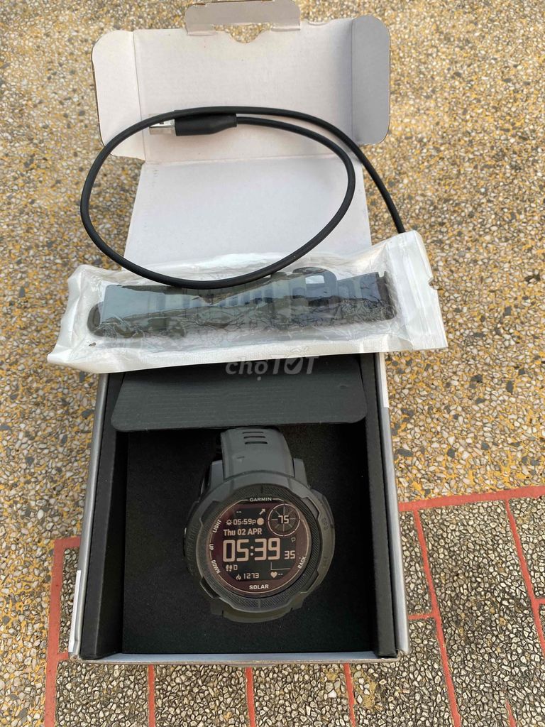 Garmin Instinct Solar Xám. Mua bán Thiết bị đeo thông minh tại Quận Bình Thạnh Tp Hồ Chí Minh được đăng bởi Tèo Tứ Quý hình 1