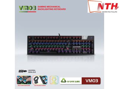 Phím Cơ VSP VM03 Đen Chuyên Gaming NEW 100% Sỉ LH