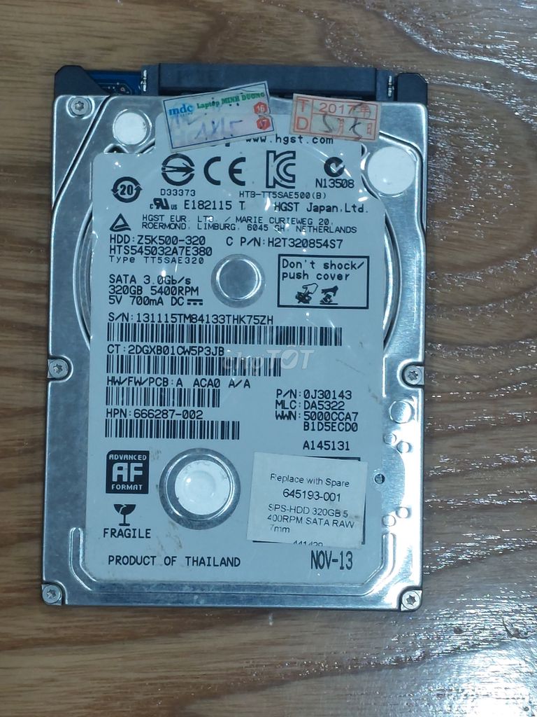 Ổ cứng HDD HGST 320GB SATA 3.0Gb/s. Mua bán Linh kiện (RAM, Card...) tại Quận Hoàng Mai Hà Nội được đăng bởi Mr Tân hình 1