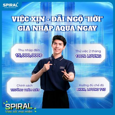 HẢI PHÒNG TUYỂN NV KINH DOANH THỊ TRƯỜNG AQUA