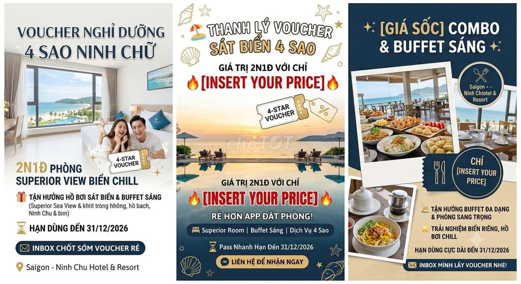 VOUCHER 2N1Đ TẠI SAIGON - NINH CHU RESORT (4 SAO) . Du lịch tại Quận 3 Tp Hồ Chí Minh được đăng bởi LE LONG hình 1