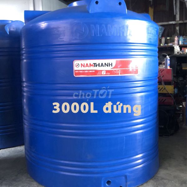 Bồn nước Nam Thành Nhựa nguyên sinh 3000L Xanh. Mua bán Nội thất, đồ gia dụng khác tại Quận 12 Tp Hồ Chí Minh được đăng bởi MÁY NƯỚC NÓNG NLMT HẢI ANH hình 1