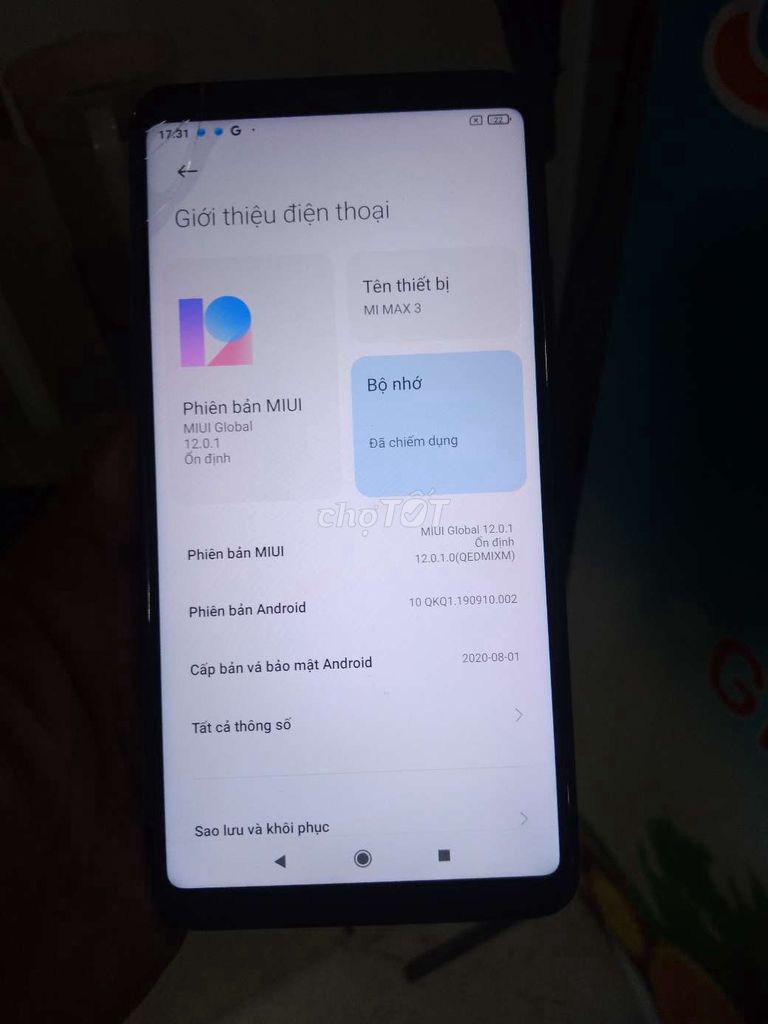 Bán hay giao lưu Xiaomi Mimax3