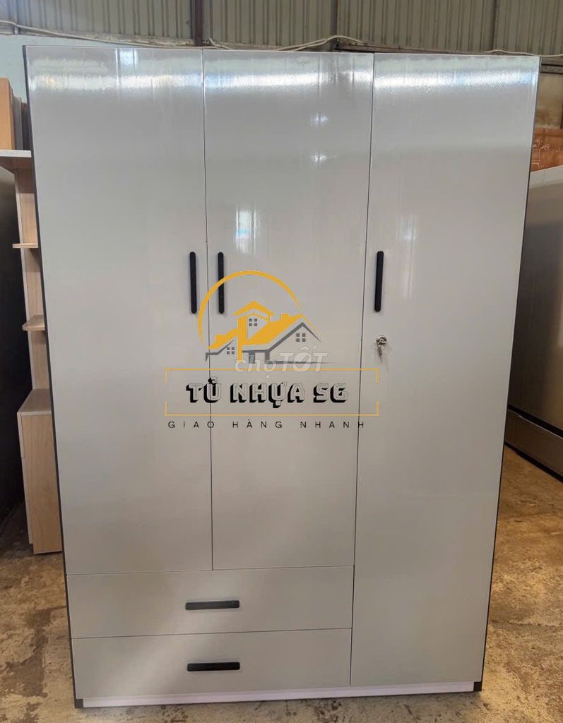 Tủ quần áo Nhựa 1m8x1m23x47cm. Mua bán Tủ, kệ gia đình tại Thành phố Thủ Đức Tp Hồ Chí Minh được đăng bởi Cửa Hàng Nội Thất hình 1
