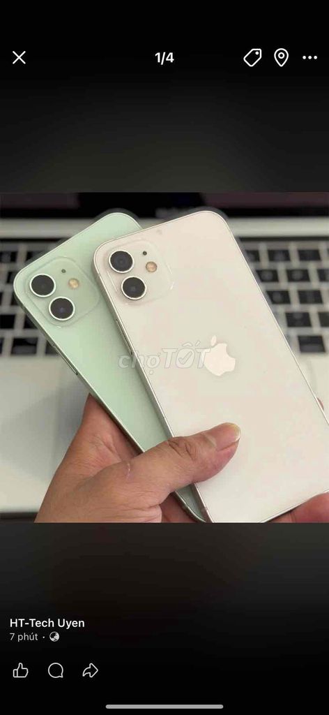 Apple iPhone 12 64GB Trắng Đã sử dụng. Mua bán Điện thoại tại Thành phố Biên Hòa Đồng Nai được đăng bởi Uyên Phạm hình 1