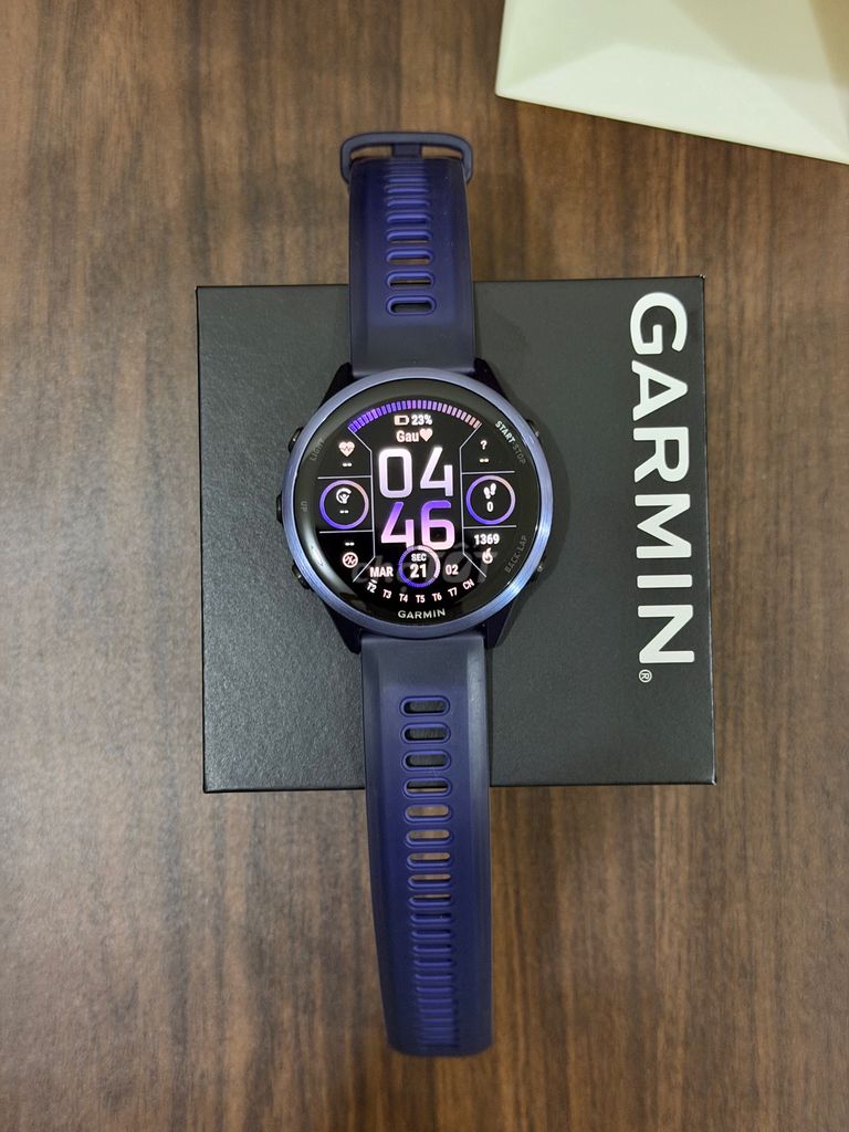 Garmin Forerunner 570 Tím 47mm Mới 99%. Mua bán Thiết bị đeo thông minh tại Quận 6 Tp Hồ Chí Minh được đăng bởi Linh Quách hình 1