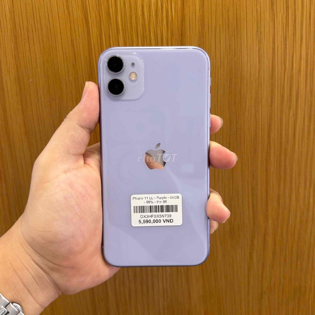 iPhone 11 LL/A 64GB Tím Like New. Mua bán Điện thoại tại Quận Ninh Kiều Cần Thơ được đăng bởi Minh Phát hình 1