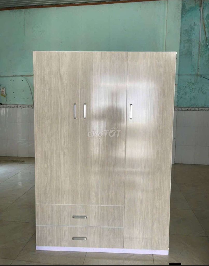 TỦ NHỰA ĐÀI LOAN 3 CÁNH MÀU VÂN GỖ SỒI. Mua bán Tủ, kệ gia đình tại Thành phố Biên Hòa Đồng Nai được đăng bởi Tủ nhựa đài loan hoàng quân hình 1