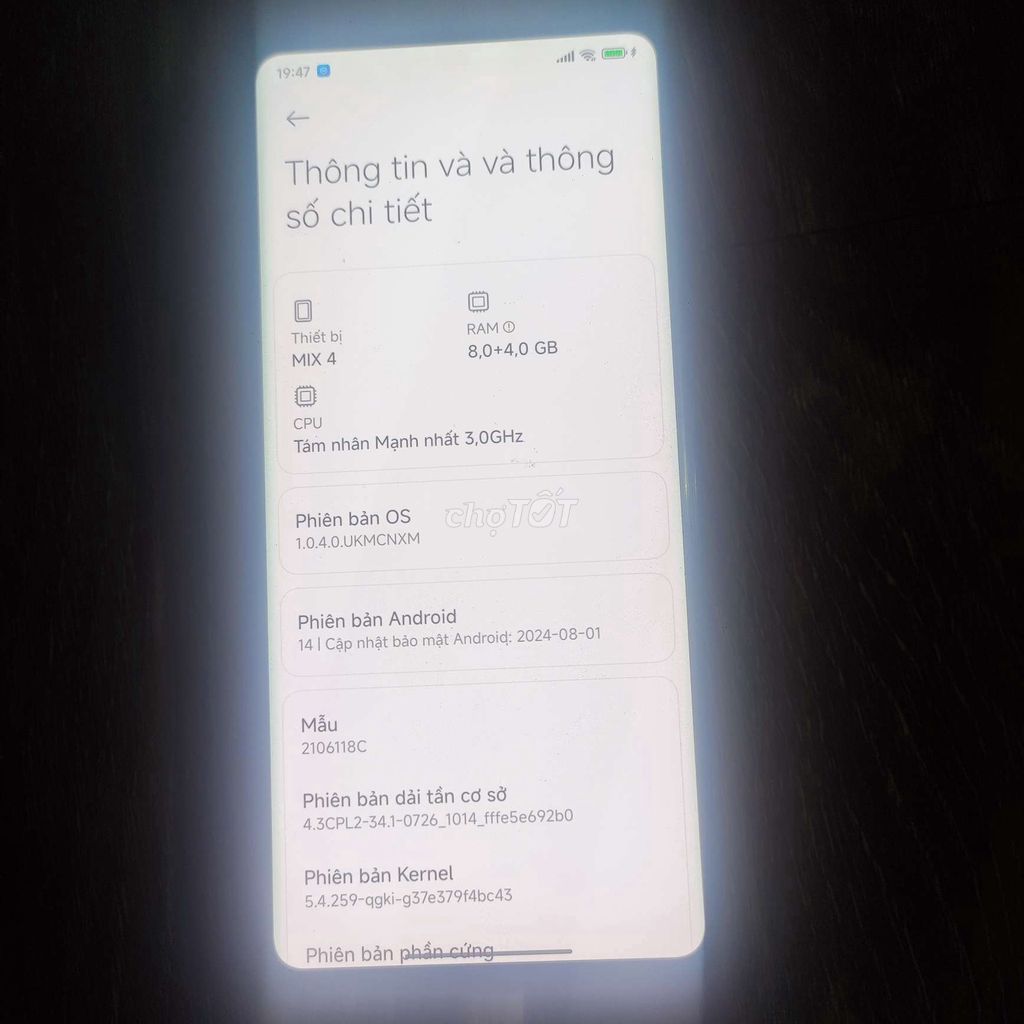 Xiaomi Mi Mix 4 128GB Đen. Mua bán Điện thoại tại Quận Thanh Xuân Hà Nội được đăng bởi Mohames Sala hình 1