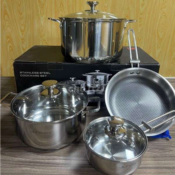 Bộ nồi Inox Junger JG CWJ-070 cao cấp 7 chi tiết. Mua bán Dụng cụ nhà bếp tại Quận 1 Tp Hồ Chí Minh được đăng bởi Lý Chí Thiện hình 1