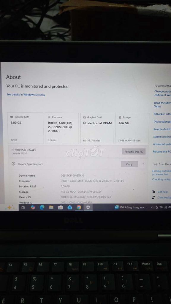 Dell E6330 i5-3320M 13 inch 6GB/500GB. Mua bán Laptop tại Huyện Nhà Bè Tp Hồ Chí Minh được đăng bởi nguyên văn năm  hình 1